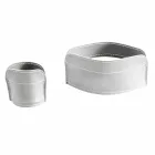 Fyra stycken regenererade läderbordstillbehör tillverkade i Italien - Ebe Viadurini