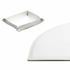 Skrivbordstillbehör i regenererat läder 4 delar tillverkade i Italien - Medea Viadurini