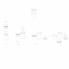 Platsbesparande tillbehör för köksredskap i marmor, trä och stål - Astoria Viadurini