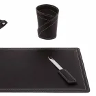 Tillbehör 4-stycks regenererat läderbord tillverkat i Italien - Ascanio Viadurini