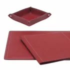 Tillbehör 5-bit regenererat läderbord tillverkat i Italien - Ascanio Viadurini