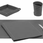 Tillbehör 5-bit regenererat läderbord tillverkat i Italien - Ascanio Viadurini