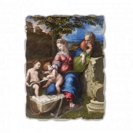 Fresco reproduktion R.Sanzio &quot;heliga familjen under Oak&quot; Viadurini