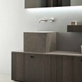 Bänkskiva i modern design, fyrkantig sten tvättställ - Farartlav1