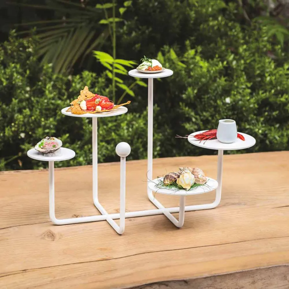 Design godisstativ i målat stål tillverkat i Italien - Pennellope Viadurini