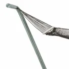 Hängmatta i stål och svart trädgårdsdesign tillverkad i Italien - Cumberland Viadurini