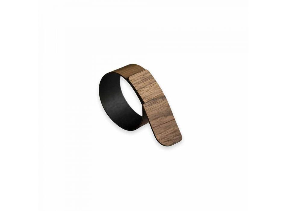 Ring servettring i trä och tyg Tillverkad i Italien - Abraham