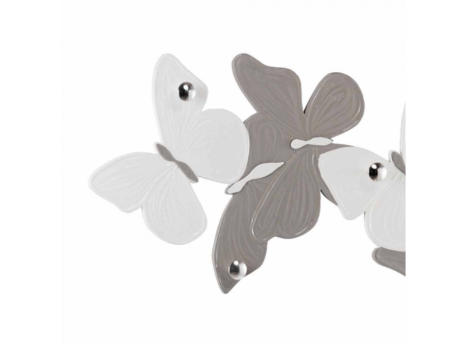 Vägghängare med designfjärilar 5pomelli tillverkad i Italien Brice Viadurini