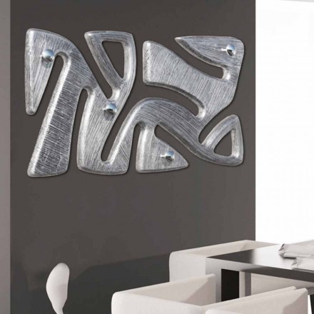 Vägghängare design hand dekorerad i Holt silverblad Viadurini