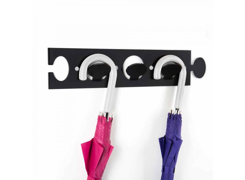 Design Wall Coat Hanger i Triple Colored Plexiglass 2 Pieces - Fratack Viadurini