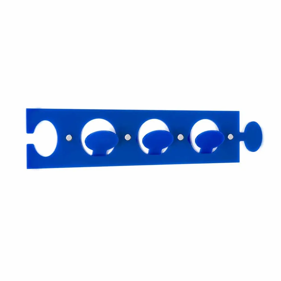 Design Wall Coat Hanger i Triple Colored Plexiglass 2 Pieces - Fratack Viadurini