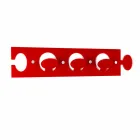 Design Wall Coat Hanger i Triple Colored Plexiglass 2 Pieces - Fratack Viadurini