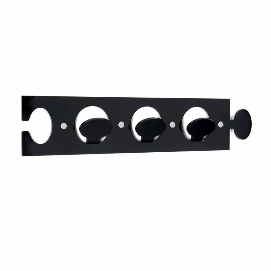Design Wall Coat Hanger i Triple Colored Plexiglass 2 Pieces - Fratack Viadurini