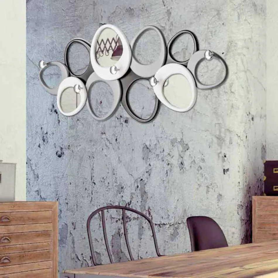 Väggrockhängare med design Molecole av Viadurini Decor Viadurini