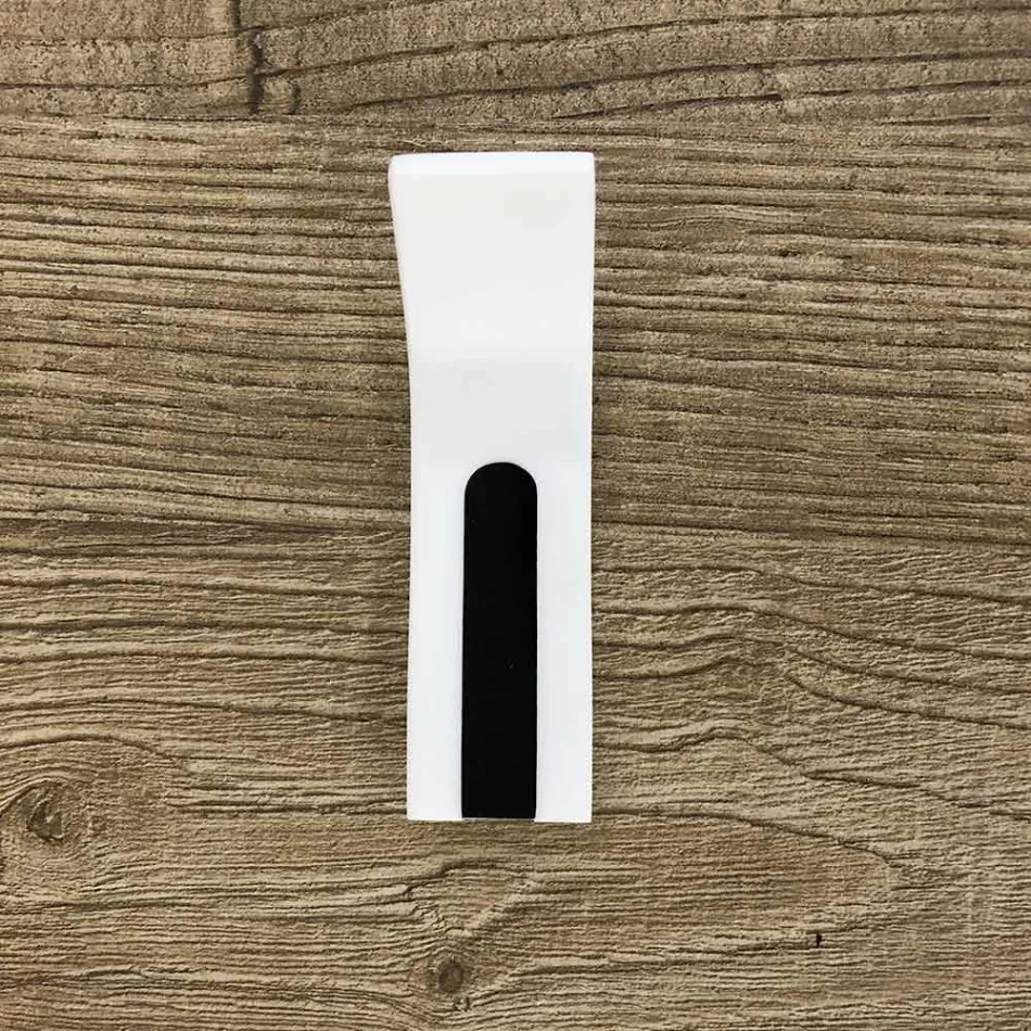 Corian väggrockställ med vit eller svart insats, 3 stycken - Appiccio Viadurini