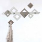 Vit och beige träväggfäste Modern geometrisk design - Klimt Viadurini
