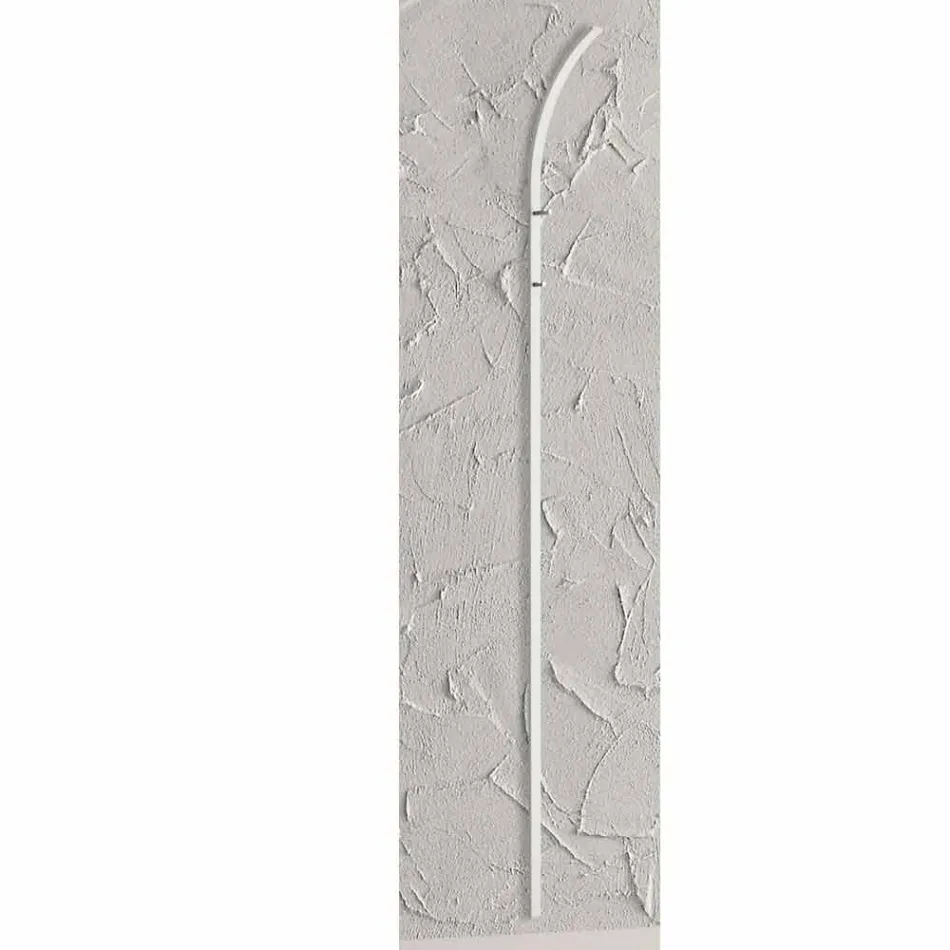 Klädhängare i metall med 2 krokar och LED-lampa Tillverkad i Italien - Osmio Viadurini