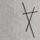 Väggrockställ i målad metall med 5 pinnar tillverkade i Italien - Olmium Viadurini