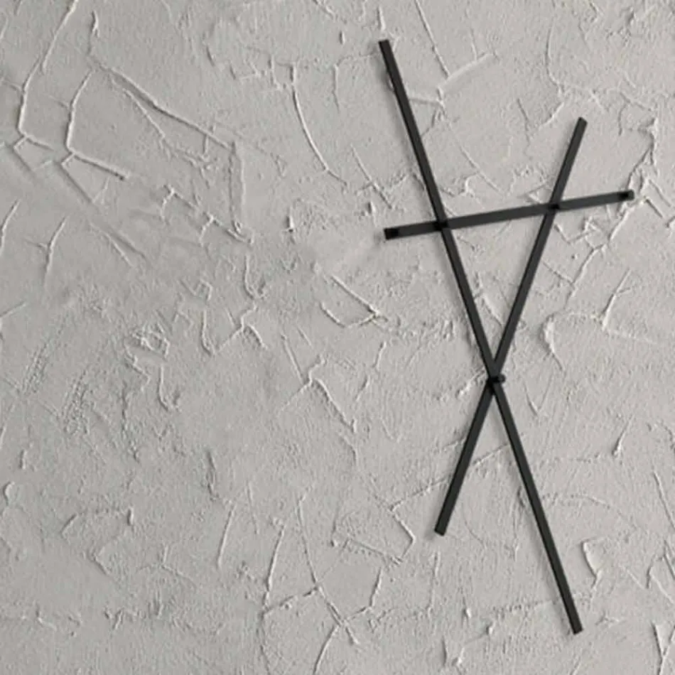 Väggrockställ i målad metall med 5 pinnar tillverkade i Italien - Olmium Viadurini