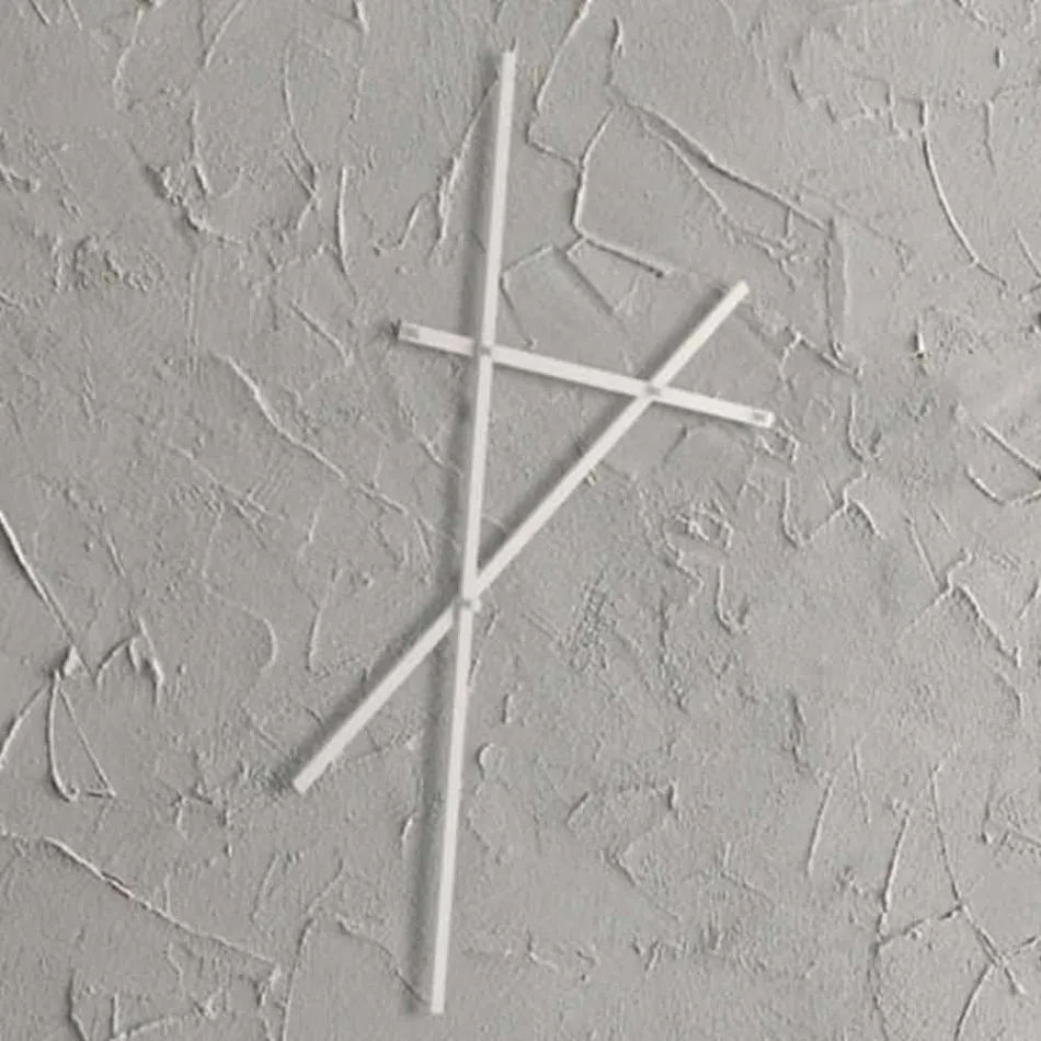 Väggrockställ i målad metall med 5 pinnar tillverkade i Italien - Olmium Viadurini