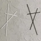 Väggrockställ i målad metall med 5 pinnar tillverkade i Italien - Olmium Viadurini