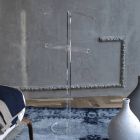 Essential Transparent akrylkristall golvklädsel - Ginergo Viadurini