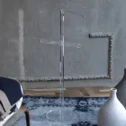 Essential Transparent akrylkristall golvklädsel - Ginergo Viadurini