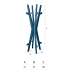 Färgad polyeten klädstativ tillverkad i Italien - Betty Viadurini