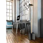 Coat paraplyställ i bok och polypropylen Nurri Viadurini