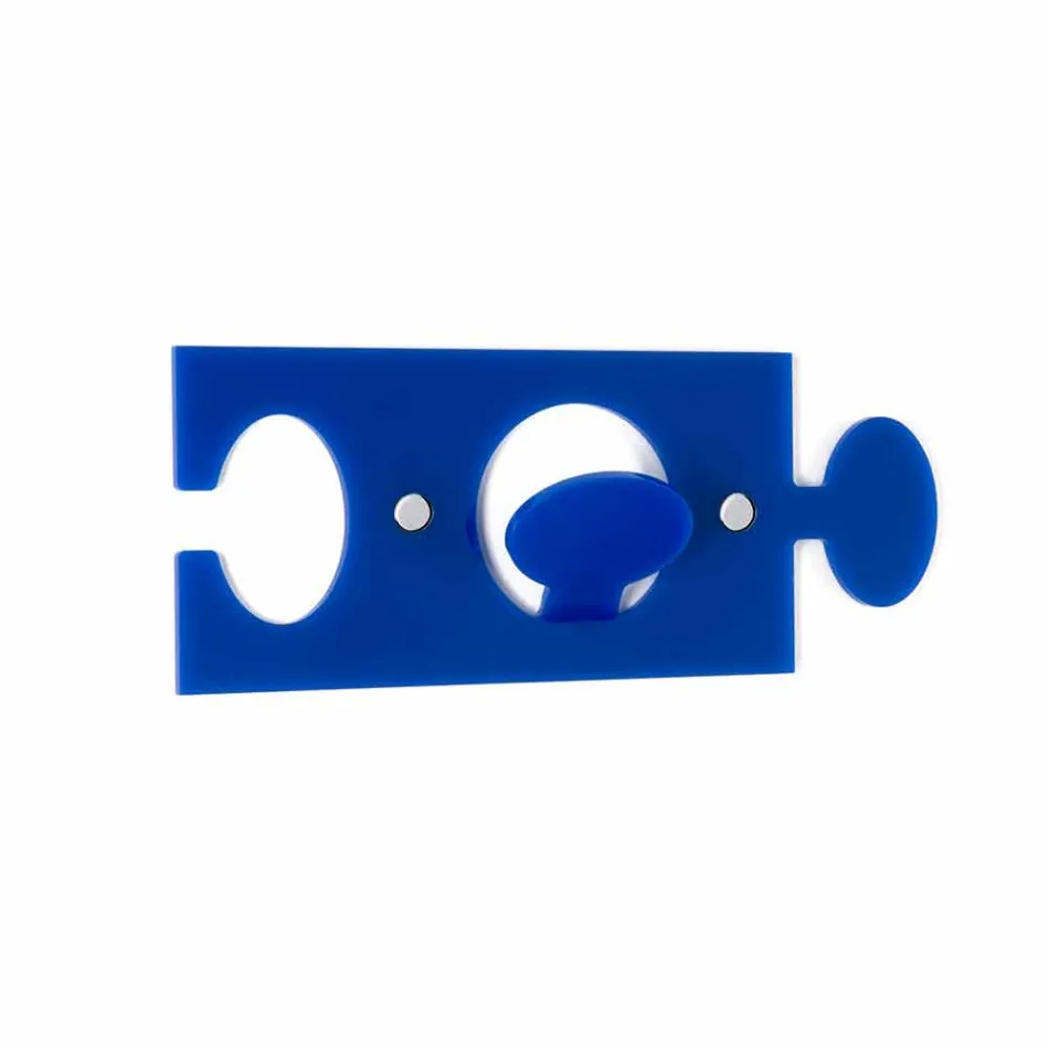 Vägghängare i färgad plexiglas enkel design 4 stycken - Fratack Viadurini