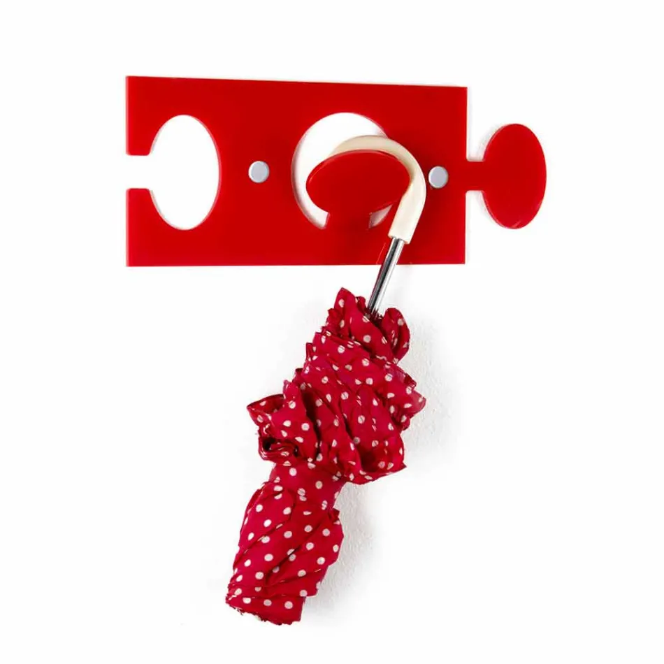 Vägghängare i färgad plexiglas enkel design 4 stycken - Fratack Viadurini