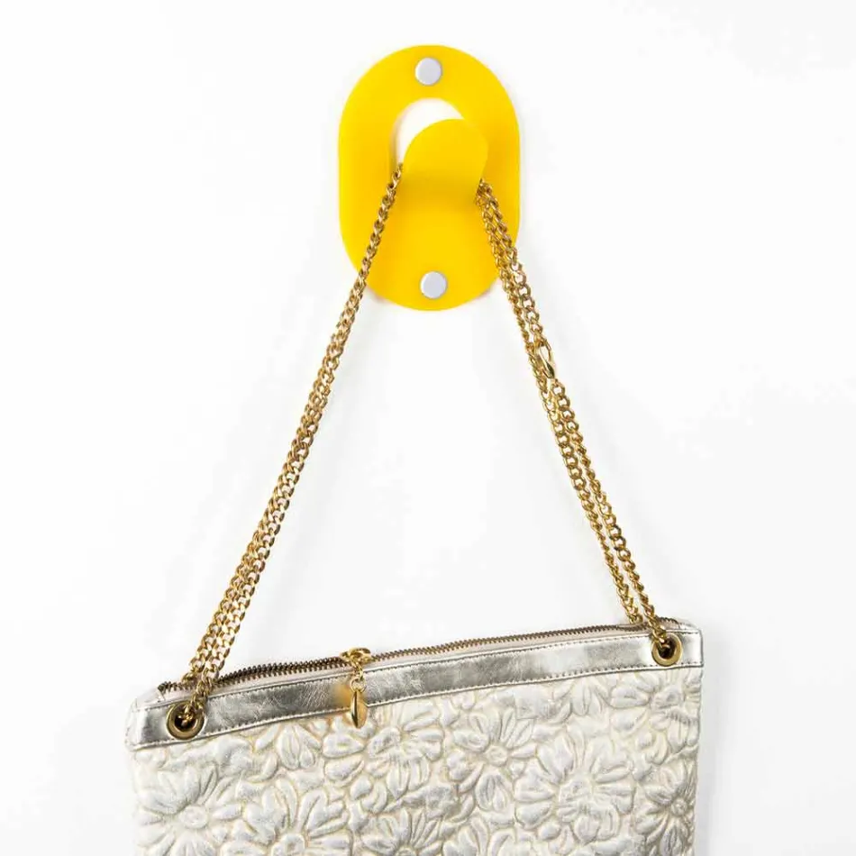 Vägghängare i färgad plexiglas 5 stycken Clip Design - Freddie Viadurini