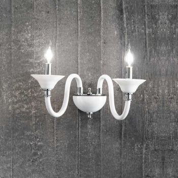 2 Lights Vägglampa i italienskt hantverksglas Klassisk stil - Mindful