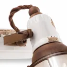 Dekorationselementet två spotlights Amelia Ferroluce craft Viadurini