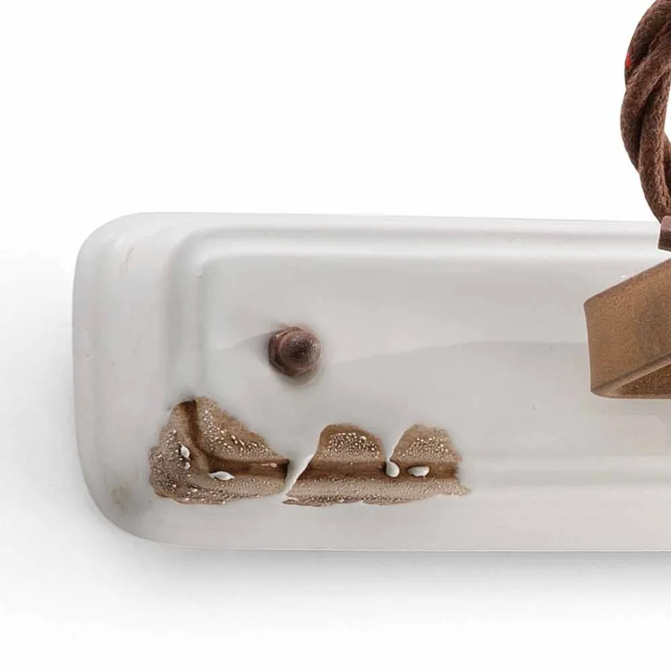 Dekorationselementet två spotlights Amelia Ferroluce craft Viadurini