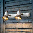 Dekorationselementet två spotlights Amelia Ferroluce craft Viadurini