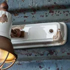 Dekorationselementet två spotlights Amelia Ferroluce craft Viadurini