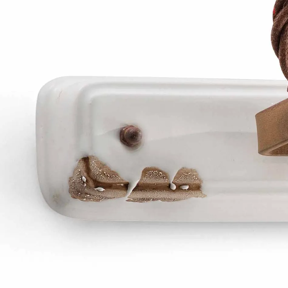 Dekorationselementet två spotlights Amelia Ferroluce craft Viadurini