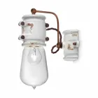 Applique urban stil spotlight i hantverk keramiska Beth Ferroluce Viadurini