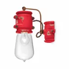 Applique urban stil spotlight i hantverk keramiska Beth Ferroluce Viadurini