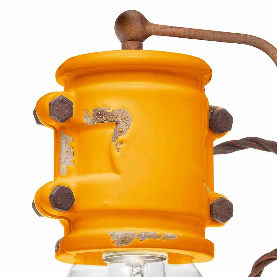 Applique urban stil spotlight i hantverk keramiska Beth Ferroluce Viadurini