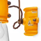 Applique urban stil spotlight i hantverk keramiska Beth Ferroluce Viadurini