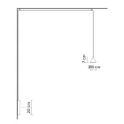 Vägglampa i svart aluminium och kon Small Minimal Design - Mercado Viadurini