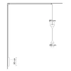 Vägglampa i svart aluminium och dubbel kon Minimal Design - Mercado Viadurini