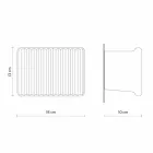 Vägglampa med 3 Led-lampor i Matt Vit Keramik med Umarell - Ometto Viadurini