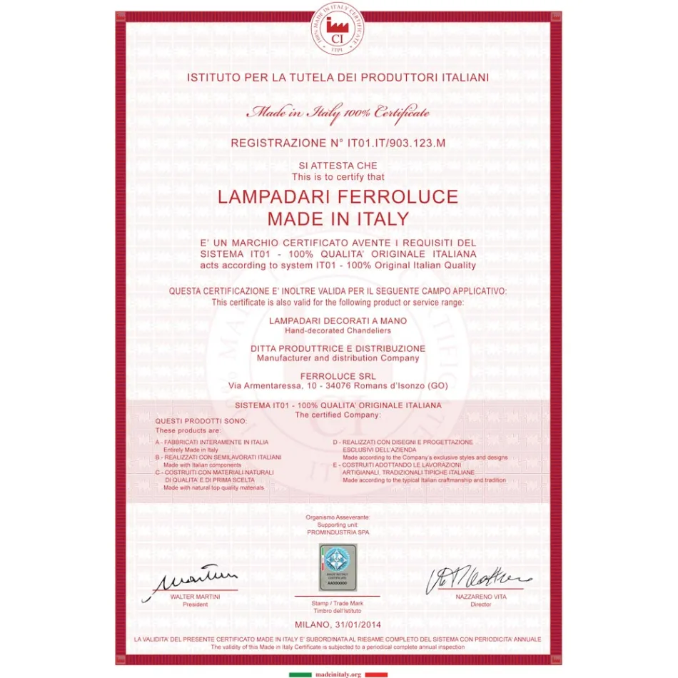 Väggapplikat spotlight i keramik, glas och metall olika finish Joy Ferroluce Viadurini