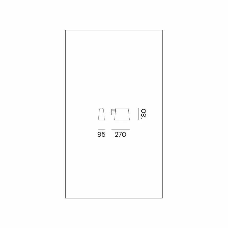 Utomhus vägglampa i antik brun metall - Saint Tropez av Il Fanale Viadurini