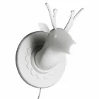 Väggapplikation i matt vit keramisk modern design i Cervo - Memento Viadurini