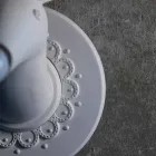 Väggapplikation i matt vit keramisk modern design i Cervo - Memento Viadurini