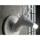 Väggapplikation i matt vit keramisk modern design i Cervo - Memento Viadurini